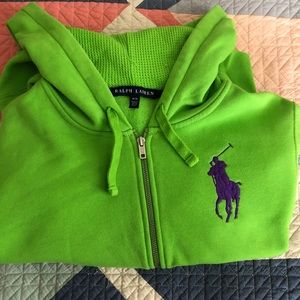 Ladies Ralph Lauren zip up hoody.